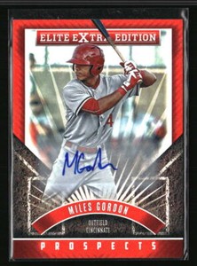Miles Gordon 2015 Panini Elite Extra Edition #116 Auto  Baseball Card
