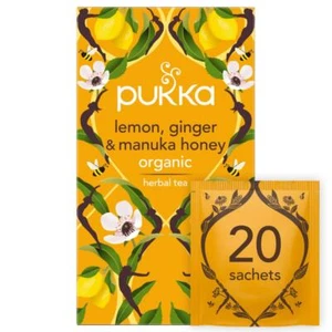 Pukka Herbs Lemon Ginger Manuka Honey Tea - 20 Sachets - Picture 1 of 1