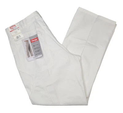 Wrangler Workwear #11827 NEW Men's White Relaxed Fit Tool Pocket Painter Pants - Image 1 of 3