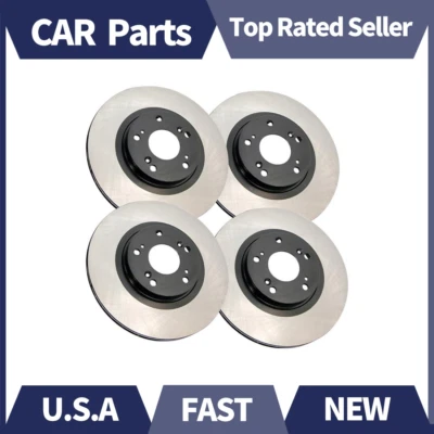 Rotor de freno de disco 4X delantero y trasero centrado para Acura MDX_HL 2007-2013 Foto 1 de 4