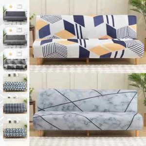 Armless Sofa Bed Cover Folding Sofa Seat Cover Couch Protector Bench Cover - Picture 1 of 56