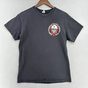 2012 Zombie Outbreak Tactical Response Team Hombres Camiseta Negra Mediana Y2K Patinador - Imagen 1 de 8