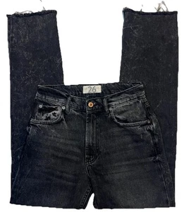 We The Free FREE PEOPLE Black Jeans Distressed Womens 26 Raw Him - Picture 1 of 17