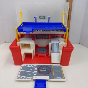 Tomica Red Box Playset Japan Diecast Car Garage Storage Carry Case Vintage Toy - Picture 1 of 12
