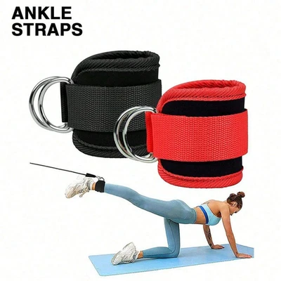 Premium Padding Ankle Straps for Cable Machines Fitness Gym Kickback Ankle Strap - Image 1 of 4