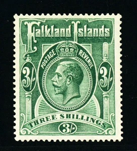 [FALKLAND ISLANDS] 1912 KGV 3s SG 66 / SC 48 / Full Margins (MNH) - Picture 1 of 2
