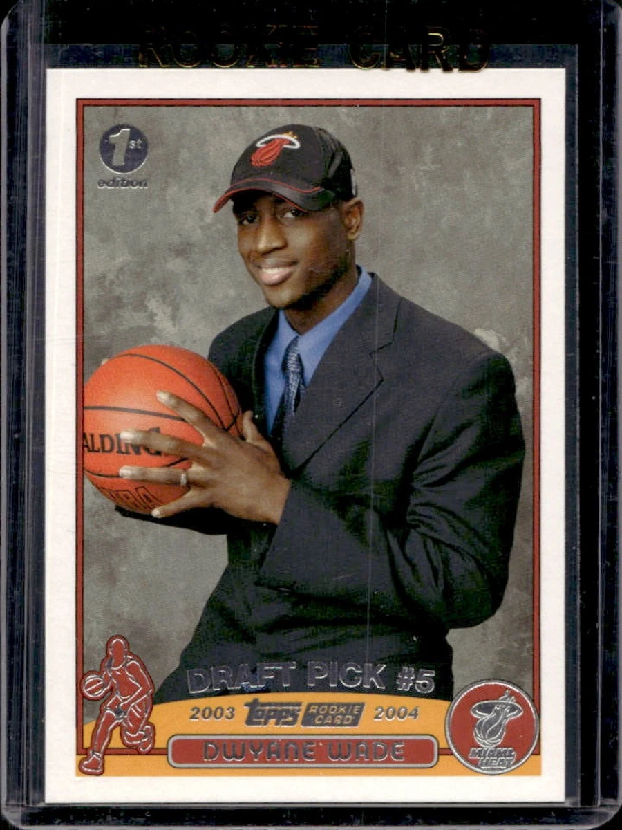Dwyane Wade Basketball Rookie Trading Cards & Accessories for sale