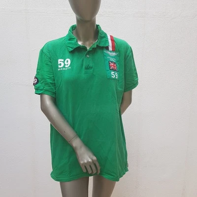 Seltene Polo von Aston Martin Racing by Hackett, XXL, grün / bunt - Bild 1 von 4