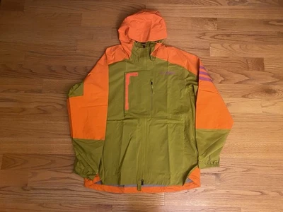 Новый Adidas Terrex M XPloric дождя.RDY туризм куртка зеленый оранжевый HH9241 размер XL - Изображение 1 из 4