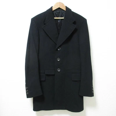 GUCCI Tom Ford Era Wool Melton Chester Coat 46R M Size Equivalent Black Men Us - Image 1 of 4
