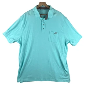 Camisa polo deportiva informal de golf Leisure Society para hombre talla 2XL azul manga corta - Imagen 1 de 10