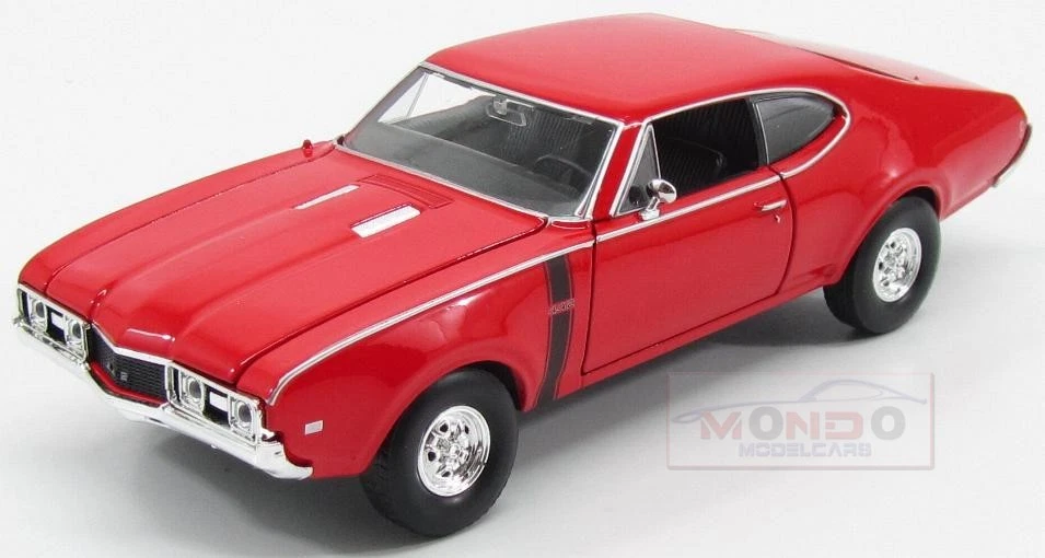 1:24 WELLY Oldsmobile 442 Coupe 1968 Red WE24024R - Immagine 1 di 2