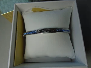 Michael Kors Color Crush Bracelet Silver/Blue Light Saphire MKJ 6986040 - Picture 1 of 15