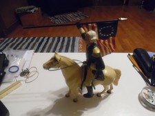 Heartland George Washington with horse saddle and flag