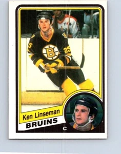 VINTAGE HOCKEY CARD O-PEE-CHEE 1984 BOSTON BRUINS KEN LINSEMAN NO522 - Picture 1 of 2