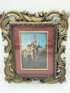 Vintage Norleans Kunststoff Bilderrahmen mit Disneyland Postkarte 1970er Jahre - Bild 1 von 11