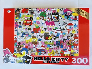 HELLO KITTY & FRIENDS 300 BONUS PUZZLE POSTER INCLUDED NEW 9+ SANRIO - Picture 1 of 4