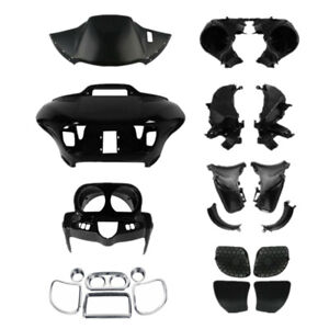 Gloss Black Fairing Speaker Glove Box Air Duct Fit For Harley Road Glide 15-2023