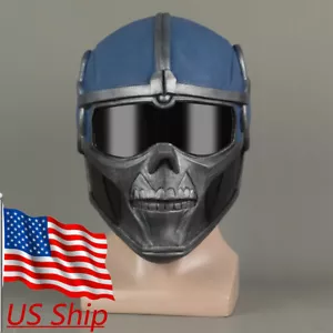Cosplay Black Widow Movie Taskmaster Mask Captain America Superhero Helmet Latex - Picture 1 of 12