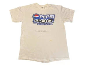 Jeff Gordon T-Shirt Mens Size LARGE Autographed Signed Daytona 400 Pepsi Racing - Picture 1 of 8
