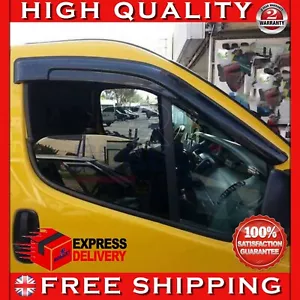 WIND RAIN SUN SMOKE GUARD DEFLECTORS FRONT 2 PCS FOR RENAULT TRAFIC (2001-2014) - Picture 1 of 13