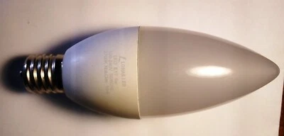 12 Lohas E17 LED Candelabra Light Bulbs, 6W, 2500K, Non-Dim Warm Light 12 Pack - Image 1 of 2