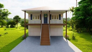 2-STORY DUPLEX HOUSE PLANS - 2,842 sq. ft. -NOW CAD AND MULTPLE FILE FORMATS - Picture 1 of 10