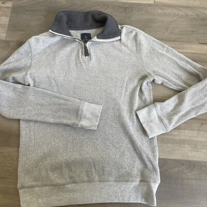 Tailorbyrd Boys Light Grey Quarter Zip Pull Over Sweater Soft Size XL 18/20 - Picture 1 of 4