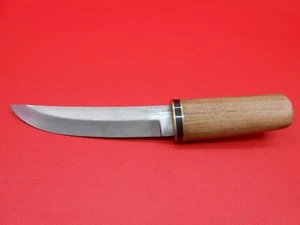 Coltello Tanto Giapponese Fatto a Mano Wootz Bullet Acciaio Legno Teak A011 - Foto 1 di 17