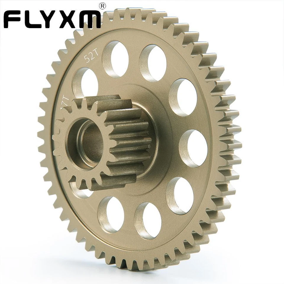 FLYXM For Tamiya Blackfoot Monster Upgrade RC Car Aluminum Counter Gear 52T/17T - Image 1 of 4