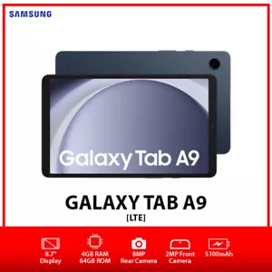 Samsung Galaxy Tab A9 8.7" Android PC Tablet AU (WiFi+4G) – Navy/4GB+64GB - Picture 1 of 6