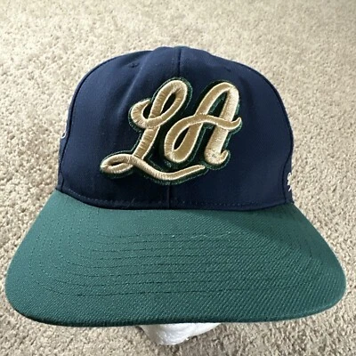 Los Angeles Lakers Hat Cap Adult Blue Green 7 1/4 Mitchell & Ness 25Th Anny - Image 1 of 4