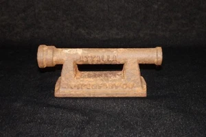 Vintage Attalla Pipe & Foundry Cast Iron Paperweight - Picture 1 of 9
