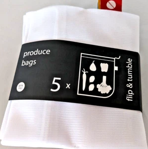 Reusable PRODUCE BAGS From FLIP & TUMBLE - Set of 5 NEW BAGS - Picture 1 of 3