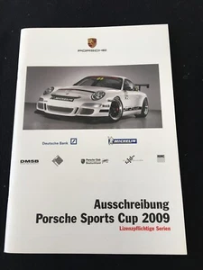 Porsche alemán 2009 oficial 911 GT3 catálogo de cupas 997 deportivo folleto de ventas de carreras - Imagen 1 de 9