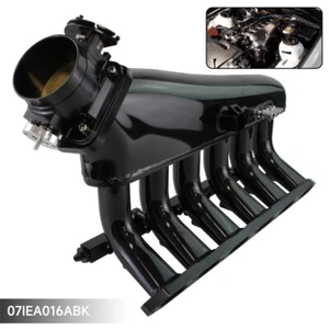 Billet Intake Manifold w/ Fuel Rail+Throttle Body BMW E36 E46 325i 328i 323i BK - Picture 1 of 9