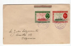 CHILE 1953 Osterinsel Isla de Pascua Jefatura Militar Armada de Chile - Bild 1 von 2