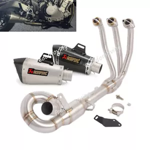 For CFMOTO 675SR 2024 2025 51mm Exhaust Muffler Header Link Pipe Slip On System - Picture 1 of 14