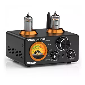 Douk Audio ST-01 PRO HiFi Bluetooth 5.0 amplificatore tubolare COAX/OPT Amp lettore USB - Foto 1 di 9
