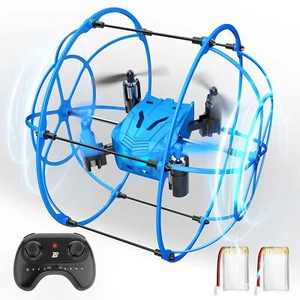 HQ053 Remote Control Drone for Kids RC Mini Spherical Rolling Quadcopter - Picture 1 of 7