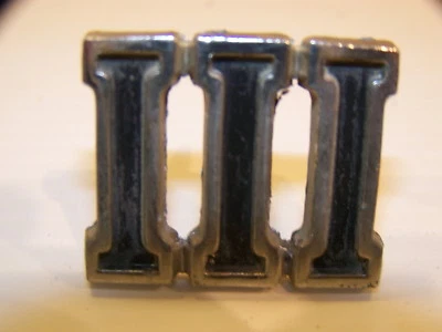 1965 1966 1967 PLYMOUTH FURY III EMBLEM OEM #2524226 - Image 1 of 2