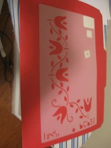 2 New Stencils - Tulips, Flowers - Picture 1 of 5