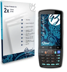 Bruni 2x Lámina Protectora para Urovo DT40 Película Protectora - Imagen 1 de 4