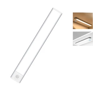 LED Motion Sensor Cabinet Light Under Counter Closet Cordless Rechargable 12 In - Photo 1 sur 9