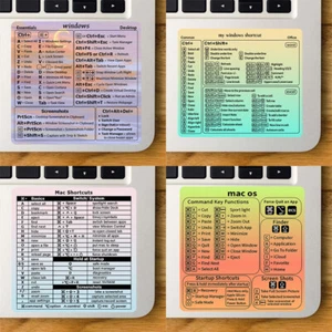 Reference Keyboard Shortcut Stickers Adhesive For PC Laptop Desktop Sticker - Afbeelding 1 van 16