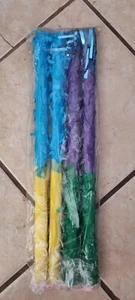 2 Multi-Color Fringed Pinata Sticks - Picture 1 of 2
