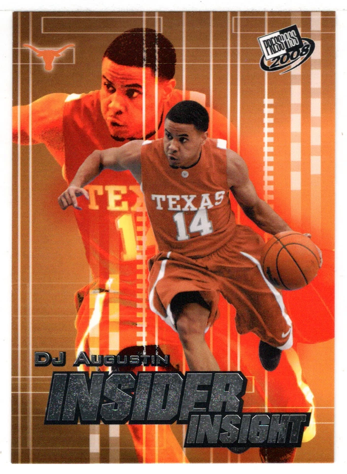 D.J. Augustin - Texas Longhorns (NBA - NCAA) 2008 Press Pass # II-9 MT - Image 1 of 1