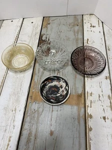 Diverses Konvolut Vintage Glaswaren Depressionsglas Dragonware 4 Teile - Bild 1 von 10
