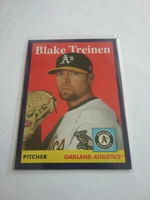 Blake Treinen SP Purple Parallel 23/ 175 LA Dodgers_/ A's 2019 Archives  - Image 1 of 2