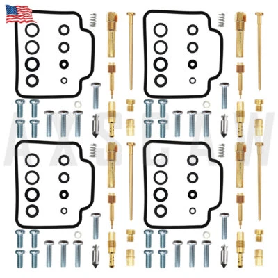 Juego de 4 kit de reparación de reconstrucción de carburador para Honda CB750 Nighthawk 750 1991-2003 Foto 1 de 4